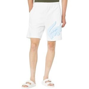 Lacoste Large Summer Croc Shorts-White-2XL (EUR 7)-NWT-C240